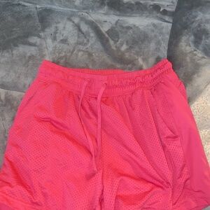 Athletic Works Pink Athletic Shorts Lightweight Elastic Waist